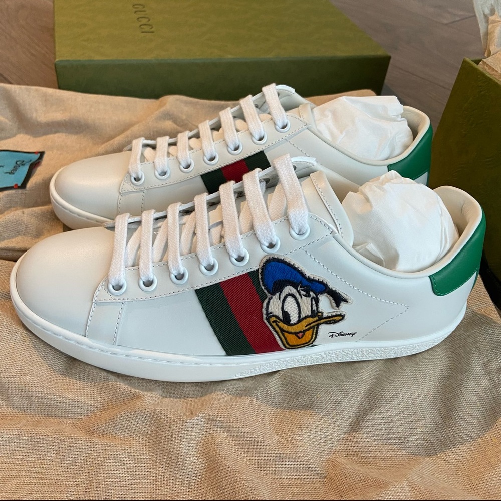 Gucci x Disney Ace Donald Duck Low Top Sneakers size 36
